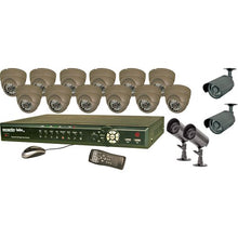 Load image into Gallery viewer, Security Labs 16-Channel Surveillance System with H.264 DVR and 12 CCD IR Turret Dome and 4 CCD IR Bullet Cameras (SLM444)
