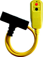 Tower Manufacturing 30334008-08 Manual-Reset 15 AMP Right Angle GFCI Triple Tap Cord, 2 Feet, Yellow