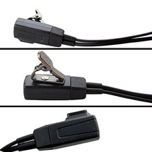 Load image into Gallery viewer, HQRP 2-Pin Head Set with Acoustic Tube Earpiece &amp; Microphone for Motorola GTI, GTX, LTS-2000, VL-130, PMR-446, ECP-100, PR-400, Mag One BPR-40, EP-450, AU-1200, AV-1200 + HQRP UV Meter
