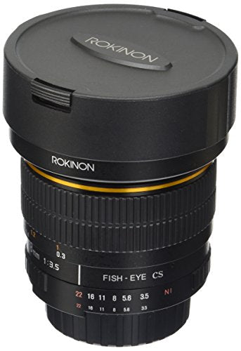 Rokinon FE8M-N 8mm F3.5 Fisheye Fixed Lens for Nikon (Black)