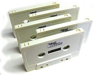 AroundTheOffice Professional Quality Blank White Cassette Tapes. 62 Minutes (30 min each side) - 5-Pack