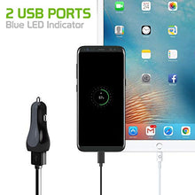 Load image into Gallery viewer, Cellet Fast Charging 15Watt Dual USB Port Car Charger with 4ft Type-C Cable High Powered 3Amp Compatible for Motorola Z3 Play Moto G6 X4 Z2 Force Z2 Play Z Droid Z Force Droid Z Play Droid Z3
