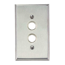 Load image into Gallery viewer, Switchplate Brushed Stainless Steel 1 Pushbutton | Renovator&#39;s Supply
