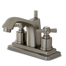 Load image into Gallery viewer, KINGSTON BRASS KS8648ZX Millennium 4-Inch Centerset Lavatory Faucet with Brass Pop-Up, Brushed Nickel
