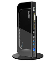 Load image into Gallery viewer, Diamond Multimedia Ultra Dock Dual Video USB 3.0/2.0 Universal Docking Station with Gigabit Ethernet, HDMI and DVI Outputs Audio Input and output for Laptop, Ultrabook, Macbook, Windows 10, 8.1, 8, 7,
