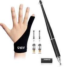 Load image into Gallery viewer, Stylus Pens for Touch Screens, MEKO 2 in 1 Disc Stylus for iPad, Tablets, Laptop with Palm Rejection Artist Glove
