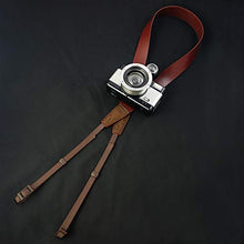 Load image into Gallery viewer, LeaTure Wide Camera Neck Shoulder Strap, Geniune Leather Strap Universal Use for Sony, Nikon, Leica Cameras etc
