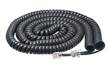 Load image into Gallery viewer, iMBAPrice Black Telephone headset cable - 3 to 25 Feet Heavy Duty Coiled Telephone Handset Cord
