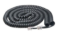 iMBAPrice Black Telephone headset cable - 3 to 25 Feet Heavy Duty Coiled Telephone Handset Cord