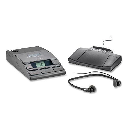 Philips Lfh072052 720-T Desktop Analog Mini Cassette Transcriber Dictation System W/Foot Control