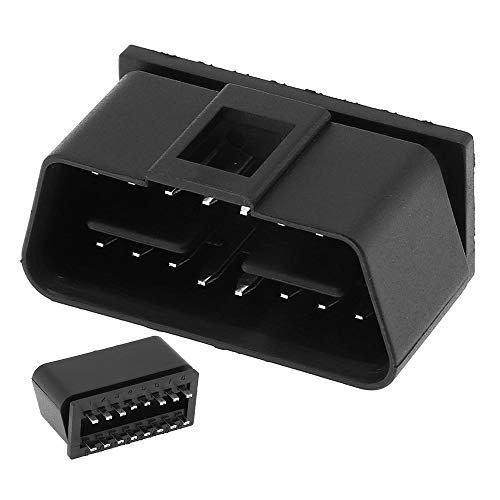OBD-II 24V Square Hole 16Pin Male Extension Opening Cable Car Diagnostic Interface Connector Plug