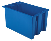 Load image into Gallery viewer, Akro-Mils 35240 Nest and Stack Plastic Storage Container and Distribution Tote, (23-1/2-Inch L x 15-1/2-Inch W x 12-Inch H), Blue, (3-Pack)
