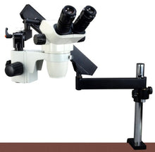 Load image into Gallery viewer, OMAX 3.4X-45X Zoom Binocular Articulating Arm Stereo Microscope with Vertical Post
