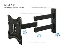 Load image into Gallery viewer, Mount It! Mi 2041 L Black Single Arm Full Motion Articulating Tilting Tv Wall Mount Bracket | Compute

