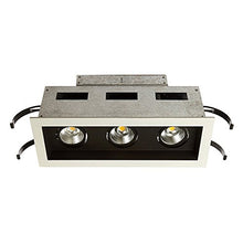 Load image into Gallery viewer, WAC Lighting MT-3LD311R-W930-BK Mini Multiple LED Three Remodel Housing with Trim and Light Engine 3000K Narrow Black, 45 Beam Angle
