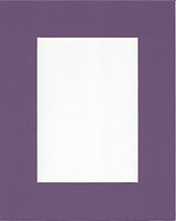 Pack of 2 24x36 Purple Picture Mats with White Core, for 20x30 Pictures