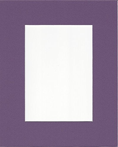 Pack of 2 24x36 Purple Picture Mats with White Core, for 20x30 Pictures