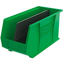 Load image into Gallery viewer, Akro-Mils 30265 AkroBins Plastic Storage Bin Hanging Stacking Containers, (18-Inch x 8.25-Inch x 9-Inch), Green, (6-Pack) (30265GREEN)
