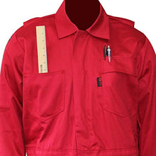 Load image into Gallery viewer, Chicago Protective Apparel 605-FRC-R-L FR Cotton Coverall, Large, Red
