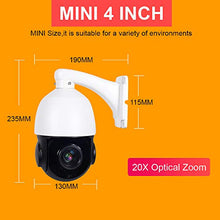 Load image into Gallery viewer, TySvance Super HD 5MP, 20X Optical Zoom,4inch Speed Dome Camera,5.0MP 2592x1944@15fps, PTZ CCTV IP Camera IR Night Vision,Outdoor Waterproof IP66, Security Surveillance 5Mega H.265
