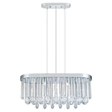 Load image into Gallery viewer, Eglo Lighting 93424A Seven Light Oval Chandelier, Chrome
