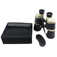 Load image into Gallery viewer, 30X50 Perrini Black &amp; Tan Free Focus Binoculars 119M/1000M With Strap Pouch
