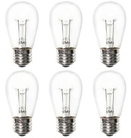 CEC Industries #11S14/130V Bulbs, 130 V, 11 W, E26 Base, S-14 shape (Box of 6)