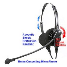 Load image into Gallery viewer, Phone Headset Compatible with Avaya Nortel Phone Headset for M2216 M2312 M3903 M3904 M3905 M5200 Series Classic Style Noise Cancelling Headset Mic

