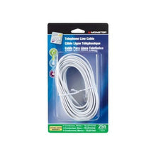 Load image into Gallery viewer, Monster Cable Modular Telephone Cable Modular 4 Conductor 25 &#39; White Carded
