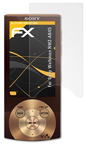 atFoliX Screen Protector Compatible with Sony Walkman NWZ-A845 Screen Protection Film, Anti-Reflective and Shock-Absorbing FX Protector Film (3X)