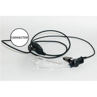 Impact Silver Series M1-C1W-AT1-HW Earpiece for Motorola 2-Pin CLS1110 1410 CP200D HYT TC-508 Bearcom BC130 BC95 BC250D Walkie Talkie Radios (See Description for Compatibility)