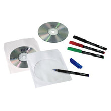 Load image into Gallery viewer, Hama CD/DVD Pack of 25 Paper Protective Storage Sleeves - White
