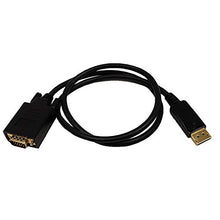 Load image into Gallery viewer, 15ft DisplayPort Male to VGA Male Cable, 28AWG CL3/FT4 - Black
