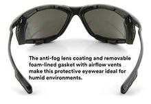 Load image into Gallery viewer, 3M Safety Glasses, Virtua CCS Protective Eyewear 11873, Removable Foam Gasket, Gray Lenses, Anti-Fog, Corded Ear Plug Control System

