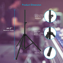 Load image into Gallery viewer, Pyle Universal Stand Kit Height Adjustable 3.6â??  5.6â?? Tall Sound Equipment Tripod Mount For Spea
