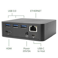 Load image into Gallery viewer, Plugable USB C Dock with 85W Charging Compatible with Thunderbolt 3 and USB-C MacBooks and Select Windows Laptops (HDMI up to 4K@30Hz, Ethernet, 4X USB 3.0 Ports, USB-C PD, Includes VESA Mount)

