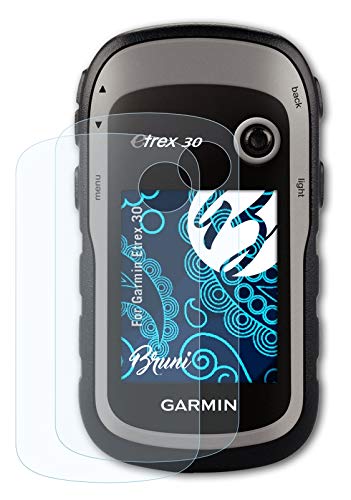 Bruni Screen Protector Compatible with Garmin Etrex 30 Protector Film, Crystal Clear Protective Film (2X)