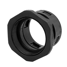 Load image into Gallery viewer, Aexit 2 Pcs Transmission 54.5mm Inner Dia. M60x2mm Thread Plastic Cable Gland Pipe Connector Joints Black
