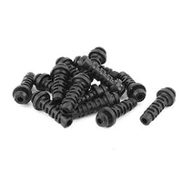 Aexit 15 Pcs Wiring & Connecting Rubber Strain Relief Cord Boot Protector Wire Cable Sleeve Hose Heat-Shrink Tubing 25mm Long