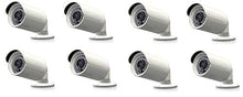 Load image into Gallery viewer, 8 Pack: 4 megapixel IR Bullet Camera 4-in-1 HDTVI HDCVI AHD CVBS 3.6mm Lens White
