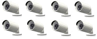 8 Pack: 4 megapixel IR Bullet Camera 4-in-1 HDTVI HDCVI AHD CVBS 3.6mm Lens White