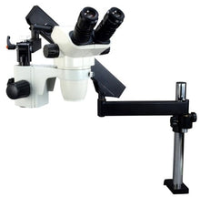 Load image into Gallery viewer, OMAX 6.7X-45X Zoom Binocular Articulating Arm Stereo Microscope with Vertical Post
