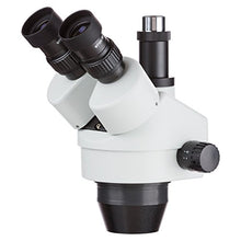 Load image into Gallery viewer, 7X-45X Trinocular Zoom Stereo Microscope Simul-Focal Head
