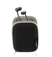 Navitech Black Hard Protective Earphone Case Compatible with The Positive Vibration 2 WIRELESSOn-Ear Headphones