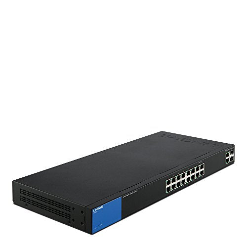 Linksys Business LGS318 16-Port Gigabit Smart Managed Switch with 2 Gigabit and 2 SFP Ports