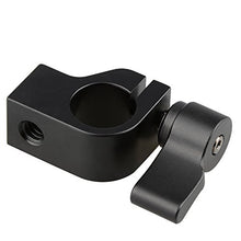 Load image into Gallery viewer, CAMVATE 15mm Single Rod Clamp with Two 1/4&quot;-20 Screw Hole for Camera DSLR Rail System(Black)
