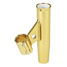 Load image into Gallery viewer, Lee&#39;s Tackle Lee&#39;s Clamp-On Rod Holder - Gold Aluminum - Vertical Mount - Fits 1.315&quot; O.d. Pipe Angle = NONE ; Construc
