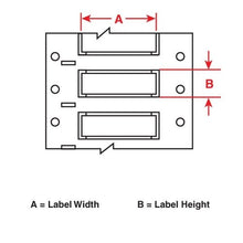 Load image into Gallery viewer, Brady M71-250-175-344, 112922 0.25&quot; Dia.x1.75&quot; White BMP71 Wire Marking Sleeve, 2 Rolls of 100 pcs
