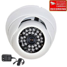 Load image into Gallery viewer, VideoSecu Day Night Outdoor Security Camera Vandal Proof Built-in 1/3&quot; Effio CCD 600TVL Wide Angle Lens 28 Infrared LEDs for CCTV DVR Home Surveillance with Power Supply WT0
