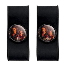 Load image into Gallery viewer, GRAPHICS &amp; MORE Farscape Crew Group Shot with Logo Weapons Raised John Crichton Aeryn Sun Headphone Earbud Cord Wrap - Charging Cable Manager - Wire Organizer Set of 2 - Black
